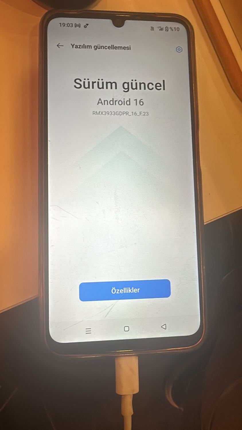 realme Note 60 Android 16 sistem sürümü güncel