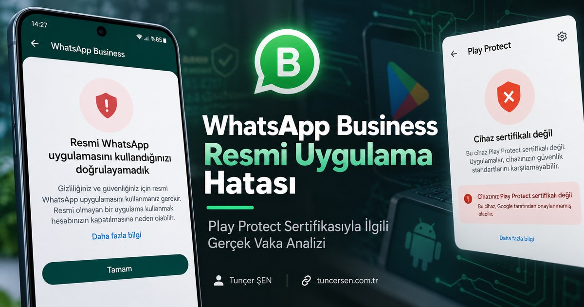 WhatsApp Business resmi uygulama hatası